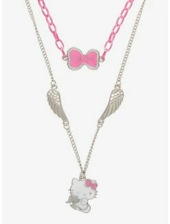 Flash Sale 🥰 Hello Kitty Pink Chain & Wings Layered Necklace 💯