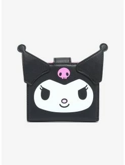 Cheap 🔔 Loungefly Sanrio Kuromi Character Mini Flap Wallet ✔️
