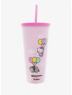 Cheap 🧨 Hello Kitty X Pusheen Acrylic Travel Cup ⭐