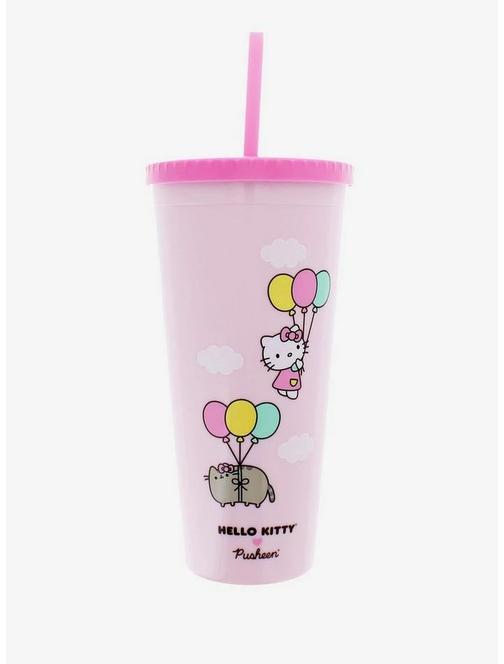 Cheap ๐งจ Hello Kitty X Pusheen Acrylic Travel Cup โญ 1 Cheap ๐งจ Hello Kitty X Pusheen Acrylic Travel Cup โญ