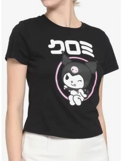 Cheapest 🔔 Kuromi Logo 👧 Girls Baby T-Shirt 😍