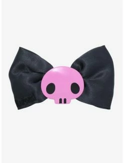 Discount 🔔 Kuromi Pink Skull Hair Bow 🎉