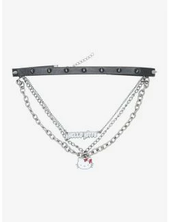 Discount ⭐ Hello Kitty Spiked Choker ✔️