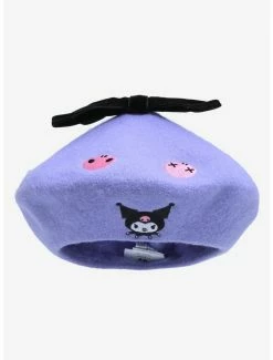 Hello Kitty Sales Shop 46 Best deal ❤️ Kuromi Embroidered Skulls Beret 🎁