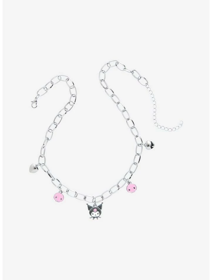 Flash Sale ๐ฅ Kuromi Skulls & Hearts Charm Choker ๐ 1 Flash Sale ๐ฅ Kuromi Skulls & Hearts Charm Choker ๐