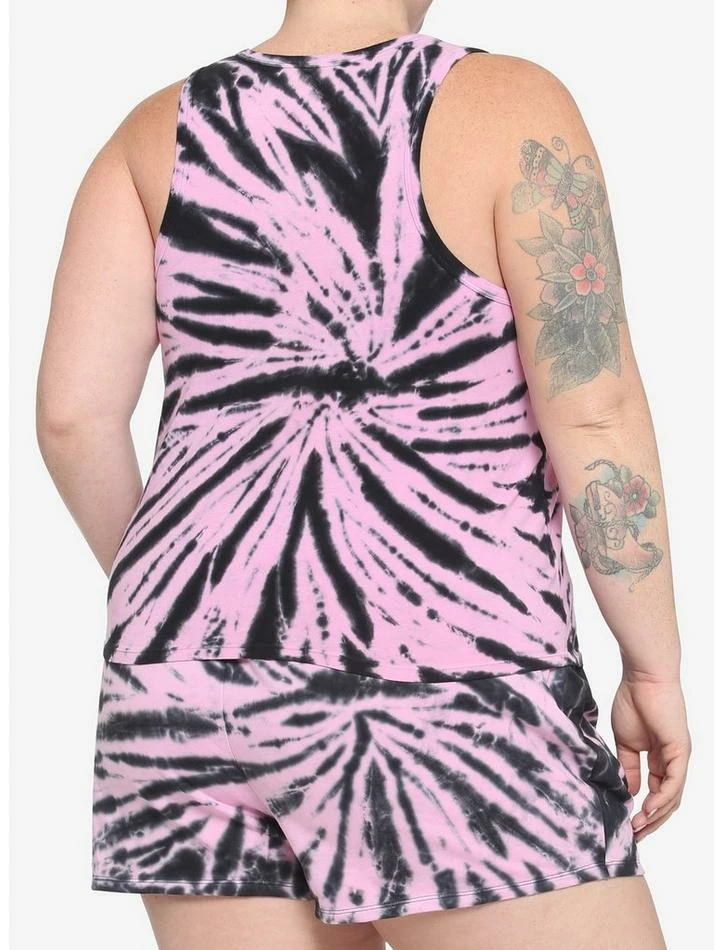 Deals 🥰 Kuromi Pink Tie-Dye Tank Top & Shorts 👧 Girls Lounge Set Plus Size 🔥 3 Deals 🥰 Kuromi Pink Tie-Dye Tank Top & Shorts 👧 Girls Lounge Set Plus Size 🔥 - Image 3