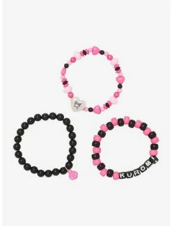 Outlet 😉 Kuromi Heart Beaded Bracelet Set ⌛