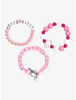 Best Sale 😀 Hello Kitty Angel Beaded Bracelet Set ✨