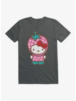 Hot Sale ✨ Hello Kitty Five A Day Strawberry Hat T-Shirt 👏 -Hello Kitty Sales Shop 17202161 hi