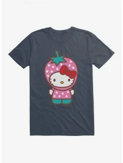 Hot Sale ✨ Hello Kitty Five A Day Strawberry Hat T-Shirt 👏 -Hello Kitty Sales Shop 17202188 hi