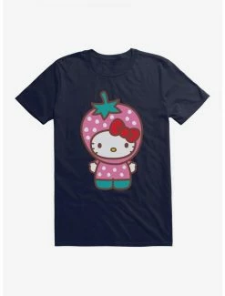 Hot Sale ✨ Hello Kitty Five A Day Strawberry Hat T-Shirt 👏 -Hello Kitty Sales Shop 17202206 hi