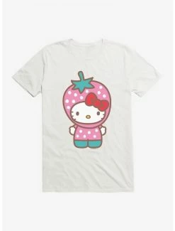 Hot Sale ✨ Hello Kitty Five A Day Strawberry Hat T-Shirt 👏 -Hello Kitty Sales Shop 17202233 hi
