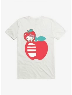 Best Sale ✨ Hello Kitty Five A Day Hello Apple T-Shirt ⌛ -Hello Kitty Sales Shop 17203116 hi