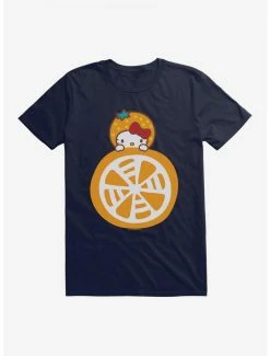 Promo 🧨 Hello Kitty Five A Day Litlle Slice of Orange T-Shirt 👏 -Hello Kitty Sales Shop 17203287 hi