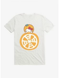 Promo 🧨 Hello Kitty Five A Day Litlle Slice of Orange T-Shirt 👏 -Hello Kitty Sales Shop 17203314 hi