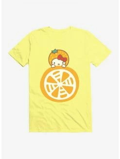 Promo 🧨 Hello Kitty Five A Day Litlle Slice of Orange T-Shirt 👏 -Hello Kitty Sales Shop 17203323 hi