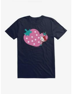 Brand new 🔔 Hello Kitty Five A Day Pink Strawberry T-Shirt 🧨 -Hello Kitty Sales Shop 17203386 hi