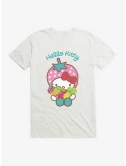 Cheapest 💯 Hello Kitty Five A Day Seven Healthy Options T-Shirt ⭐ -Hello Kitty Sales Shop 17203809 hi