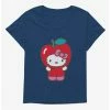 Deals ❤️ Hello Kitty Five A Day Apple Of My Eye 👧 Girls T-Shirt Plus Size 🌟
