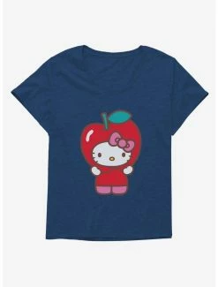 Deals โค๏ธ Hello Kitty Five A Day Apple Of My Eye ๐ง Girls T-Shirt Plus Size ๐