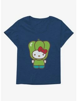 Cheapest ⌛ Hello Kitty Five A Day Bell Pepper 👧 Girls T-Shirt Plus Size ✔️