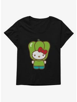 Cheapest ⌛ Hello Kitty Five A Day Bell Pepper 👧 Girls T-Shirt Plus Size ✔️ -Hello Kitty Sales Shop 17211462 hi