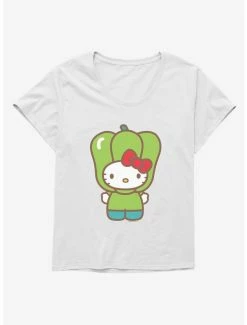 Cheapest ⌛ Hello Kitty Five A Day Bell Pepper 👧 Girls T-Shirt Plus Size ✔️ -Hello Kitty Sales Shop 17211480 hi