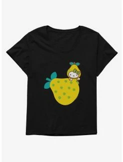 Cheapest 🎉 Hello Kitty Five A Day Hiding The Pear 👧 Girls T-Shirt Plus Size 🔔 -Hello Kitty Sales Shop 17211570 hi