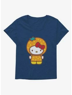 Hot Sale ✨ Hello Kitty Five A Day Orange Outfit 👧 Girls T-Shirt Plus Size 🎉 -Hello Kitty Sales Shop 17211633 hi