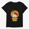 Hot Sale ✨ Hello Kitty Five A Day Orange Outfit 👧 Girls T-Shirt Plus Size 🎉