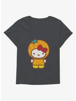 Hot Sale ✨ Hello Kitty Five A Day Orange Outfit 👧 Girls T-Shirt Plus Size 🎉 -Hello Kitty Sales Shop 17211651 hi