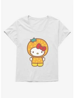 Hot Sale ✨ Hello Kitty Five A Day Orange Outfit 👧 Girls T-Shirt Plus Size 🎉 -Hello Kitty Sales Shop 17211660 hi