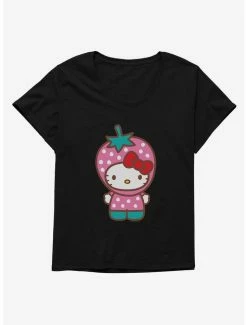 Top 10 🛒 Hello Kitty Five A Day Strawberry Hat 👧 Girls T-Shirt Plus Size 🎉 -Hello Kitty Sales Shop 17211894 hi