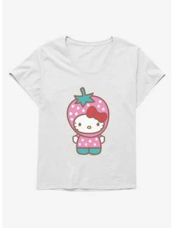 Top 10 🛒 Hello Kitty Five A Day Strawberry Hat 👧 Girls T-Shirt Plus Size 🎉 -Hello Kitty Sales Shop 17211912 hi