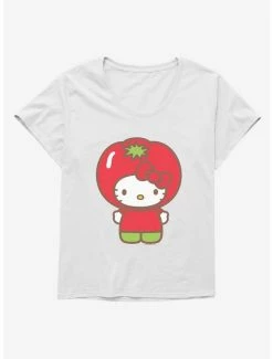 Outlet 👏 Hello Kitty Five A Day Tomato Day 👧 Girls T-Shirt Plus Size 🌟