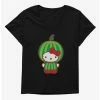 New 🔔 Hello Kitty Five A Day Watermelon Head 👧 Girls T-Shirt Plus Size 🔥