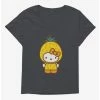 Best Pirce 👏 Hello Kitty Five A Day Wise Pineapple 👧 Girls T-Shirt Plus Size 🎁
