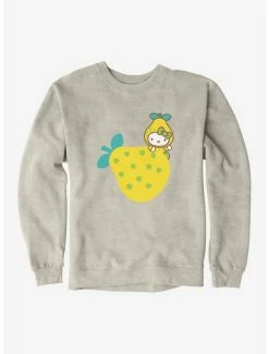 Flash Sale 🥰 Hello Kitty Five A Day Hiding The Pear Sweatshirt 👏 -Hello Kitty Sales Shop 17218228 hi