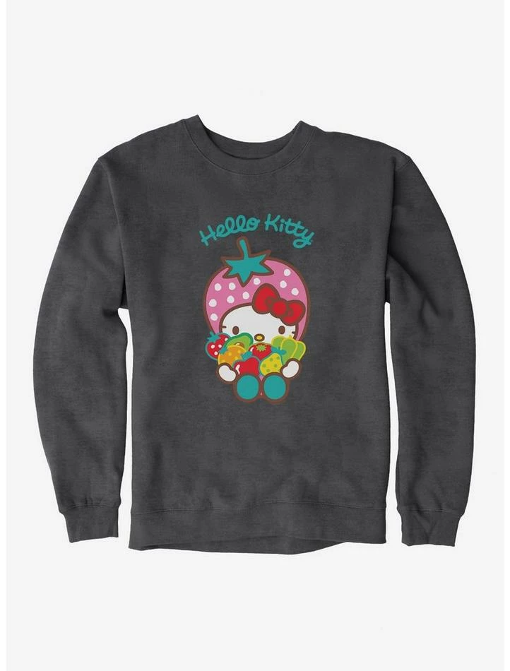 Outlet 😉 Hello Kitty Five A Day Seven Healthy Options Sweatshirt 🌟 3 Outlet 😉 Hello Kitty Five A Day Seven Healthy Options Sweatshirt 🌟 - Image 3
