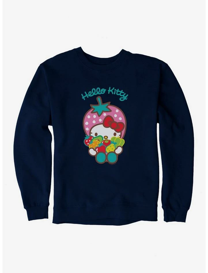 Outlet 😉 Hello Kitty Five A Day Seven Healthy Options Sweatshirt 🌟 5 Outlet 😉 Hello Kitty Five A Day Seven Healthy Options Sweatshirt 🌟 - Image 5