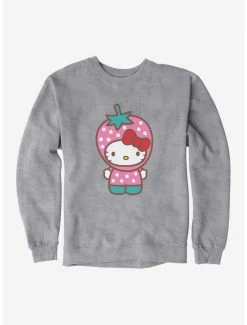 Hot Sale ✔️ Hello Kitty Five A Day Strawberry Hat Sweatshirt 🤩 -Hello Kitty Sales Shop 17218486 hi