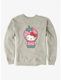 Hot Sale ✔️ Hello Kitty Five A Day Strawberry Hat Sweatshirt 🤩 -Hello Kitty Sales Shop 17218498 hi