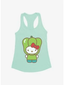 Best Pirce 🛒 Hello Kitty Five A Day Bell Pepper 👧 Girls Tank 🔥 -Hello Kitty Sales Shop 17220680 hi