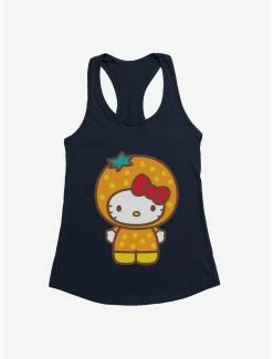 Best Pirce 🛒 Hello Kitty Five A Day Orange Outfit 👧 Girls Tank 😉
