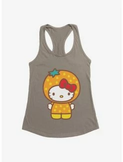 Best Pirce 🛒 Hello Kitty Five A Day Orange Outfit 👧 Girls Tank 😉 -Hello Kitty Sales Shop 17220904 hi