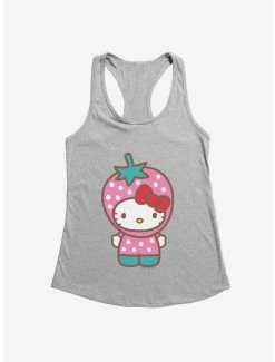 Hot Sale 🎁 Hello Kitty Five A Day Strawberry Hat 👧 Girls Tank ✨ -Hello Kitty Sales Shop 17221177 hi