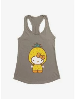 New 🧨 Hello Kitty Five A Day Wise Pineapple 👧 Girls Tank 🥰
