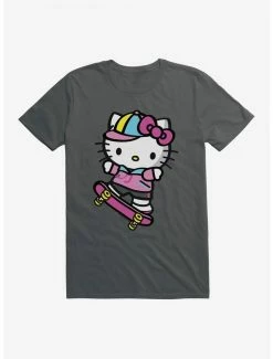 Hot Sale ⌛ Hello Kitty Skateboard T-Shirt ⭐ -Hello Kitty Sales Shop 17257980 hi