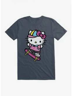 Hot Sale ⌛ Hello Kitty Skateboard T-Shirt ⭐ -Hello Kitty Sales Shop 17258007 hi