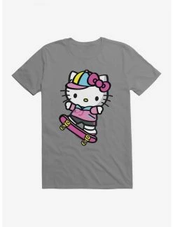 Hot Sale ⌛ Hello Kitty Skateboard T-Shirt ⭐ -Hello Kitty Sales Shop 17258034 hi